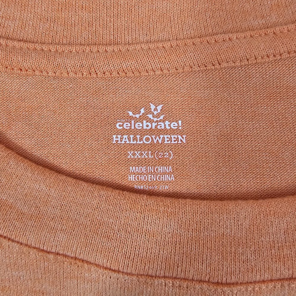 HAPPY Halloween Pumpkin Graphic Long Sleeve T-Shirt – Various Sizes - Picture 10 of 16